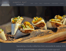 Tablet Screenshot of nomadicchef.com